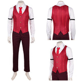 Hazbin Hotel 2(2025) Alastor Tenue de Gilet Rouge Cosplay Costume