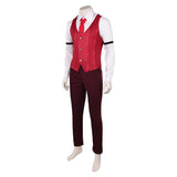 Hazbin Hotel 2(2025) Alastor Tenue de Gilet Rouge Cosplay Costume