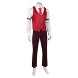 Hazbin Hotel 2(2025) Alastor Tenue de Gilet Rouge Cosplay Costume