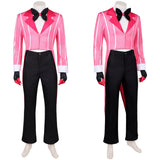 Hazbin Hotel 2(2025) Alastor Tenue Rose et Noire Cosplay Costume