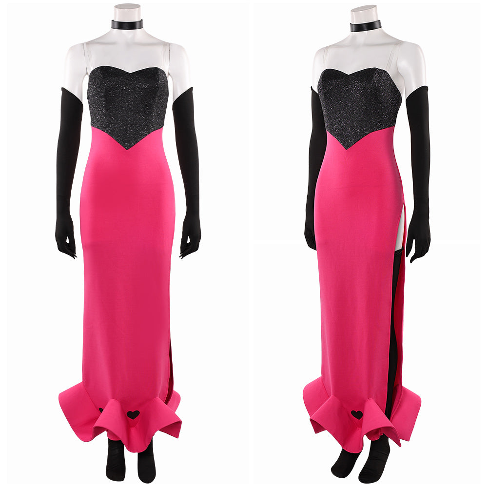 Hazbin Hotel 2(2025) Angel Dust Robe Rose et Noire Cosplay Costume ...