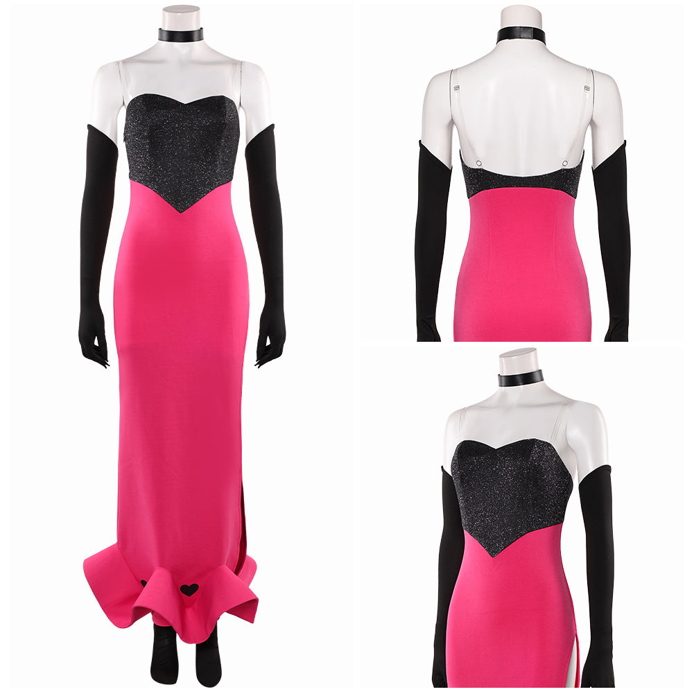 Hazbin Hotel 2(2025) Angel Dust Robe Rose et Noire Cosplay Costume ...