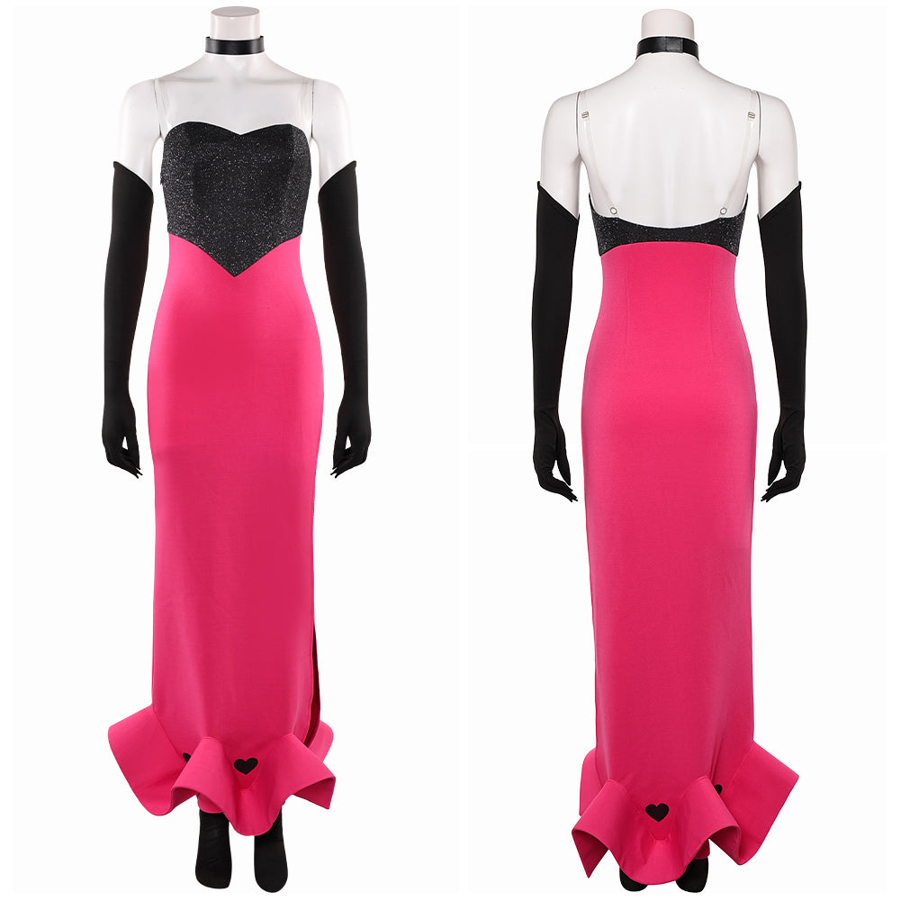 Hazbin Hotel 2(2025) Angel Dust Robe Rose et Noire Cosplay Costume ...