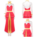 Hazbin Hotel 2‎(2025) Charlie Tenue Rouge Jaune Cosplay Costume