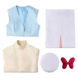 Hazbin Hotel 2(2025) St. Peter Tenue Bleu et Jaune Cosplay Costume