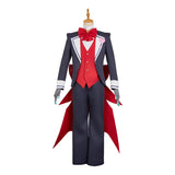 Hazbin Hotel 2(2025) Vox Tenue de Majordome Rouge Cosplay Costume