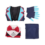 Hazbin Hotel 2‎(2025) Vox Tenue Imprimée Bleue Cosplay Costume