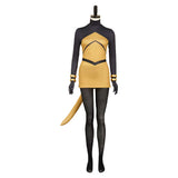 Hollow Knight: Silksong(2025) Shakra Tenue Jaune et Noire Cosplay Costume