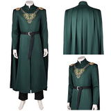 House of The Dragon King Aegon Targaryen Tenue Verte Cosplay Costume