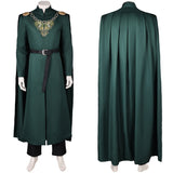 House of The Dragon King Aegon Targaryen Tenue Verte Cosplay Costume