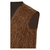 How to Train Your Dragon(2025) Hiccup Gilet en Peluche Marron Cosplay Costume
