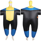 Invincible Saison 3(2025) Mark Grayson Gonflable Combinaison Noire et Jaune Cosplay Costume