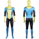 Invincible Saison 3(2025) Mark Grayson Tenue Jaune et Bleue Cosplay Costume