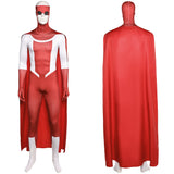 Invincible Saison 3(2025) Mark Grayson Tenue Rouge et Blanche Cosplay Costume