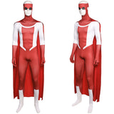 Invincible Saison 3(2025) Mark Grayson Tenue Rouge et Blanche Cosplay Costume