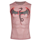 Iron Fist Gilet Tatouage Imprimé Rose Cosplay Costume