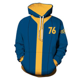 Jeu Fallout 4 Vault 76 Sweat-Shirt à Capuche Cosutme