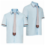 Jibaku Shōnen Hanako-kun 2(2025) Hanako Kun Chemise Bleue Cosplay Costume