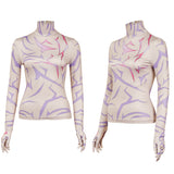 KPop Demon Hunters(2025) Rumi/Jinu Haut Imprimé Demon Motifs Cosplay Costume