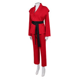John Wick 5(2025) Rooney The Ballerina Taekwondo Uniforme Rouge Cosplay Costume