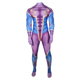 JoJo's Bizarre Adventure Jonathan Joestar Combinaison Violette Cosplay Costume