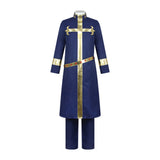 JoJo‘s Bizarre Adventure Enrico Pucci Tenue Bleu Marine Cosplay Costume