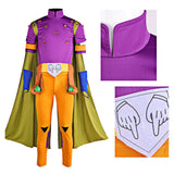 JoJo‘s Bizarre Adventure Gyro Zeppeli Tenue Violette Cosplay Costume