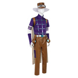 JoJo‘s Bizarre Adventure Gyro Zeppeli Tenue Violette et Brune Cosplay Costume