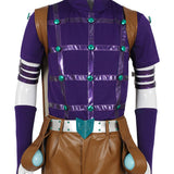 JoJo‘s Bizarre Adventure Gyro Zeppeli Tenue Violette et Brune Cosplay Costume