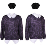 KPop Demon Hunters(2025) Baby Haut Imprimé Noir+Chapeau Cosplay Costume