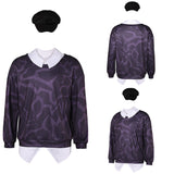 KPop Demon Hunters(2025) Baby Haut Imprimé Noir+Chapeau Cosplay Costume