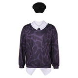 KPop Demon Hunters(2025) Baby Haut Imprimé Noir+Chapeau Cosplay Costume