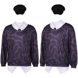 KPop Demon Hunters(2025) Baby Haut Imprimé Noir+Chapeau Cosplay Costume