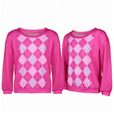 Kpop Demon Hunters(2025) Baby Saja Sweat à Carreaux Roses Cosplay Costume