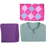 Kpop Demon Hunters(2025) Baby Saja Tenue à Carreaux Roses Cosplay Costume