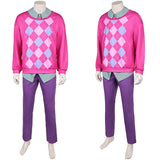 Kpop Demon Hunters(2025) Baby Saja Tenue à Carreaux Roses Cosplay Costume