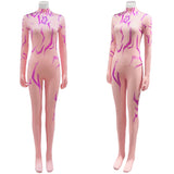 KPop Demon Hunters(2025) Huntrix Rumi Combinaison Rose Cosplay Costume Ver.2