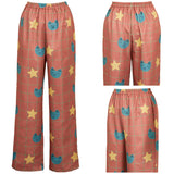 KPop Demon Hunters(2025) Huntrix Rumi Pantalon de Pyjama Orange Cosplay Costume