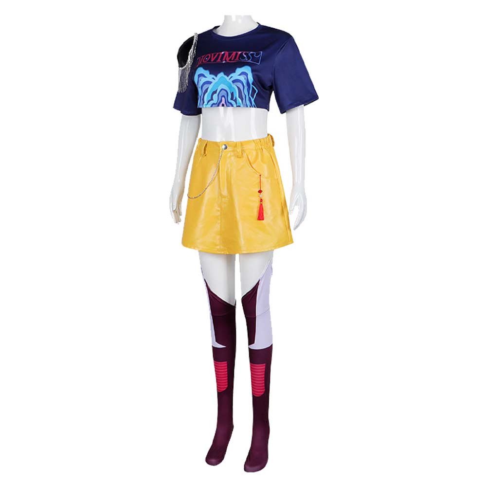 Huntrix Golden Kpop Chasseurs De Démons Rumi Mira Zoey Cosplay Costume - Foto 5