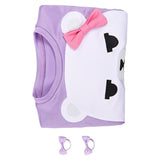 KPop Demon Hunters(2025) Mira Pyjama Violet et Blanc Cosplay Costume