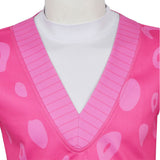 Kpop Demon Hunters(2025) Mystery Saja Gilet Rose Haut Blanc Cosplay Costume