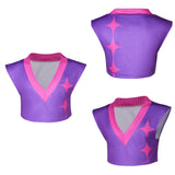 Kpop Demon Hunters(2025) Mystery Saja Gilet Violet Cosplay Costume
