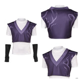 Kpop Demon Hunters(2025) Mystery Saja Gilet Violet Haut Blanc Cosplay Costume