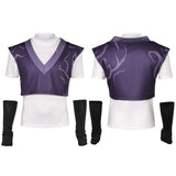 Kpop Demon Hunters(2025) Mystery Saja Gilet Violet Haut Blanc Cosplay Costume