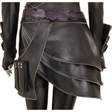 Kpop Demon Hunters(2025) Rumi Tenue Noire en Cuir Cosplay Costume