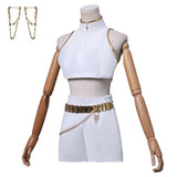 KPop Demon Hunters(2025) Rumi What It Sounds Like Tenue Blanche Cosplay Costume
