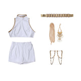 KPop Demon Hunters(2025) Rumi What It Sounds Like Tenue Blanche Cosplay Costume