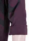 KPop Demon Hunters(2025) Saja Boys Jinu Chemise Imprimée Noire et Violette Cosplay Costume