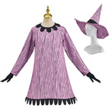 L'Étrange Noël de Monsieur Jack Shock Sorcière Tenue Violette Cosplay Costume