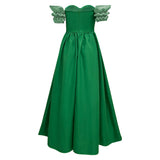 La Belle et la Bête Claudette Robe Verte Cosplay Costume